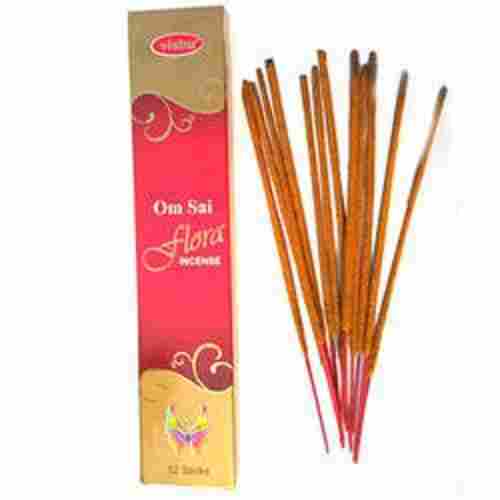Chemical And Charcoal Free Lightweight Round Om Sai Flora Incense Sticks