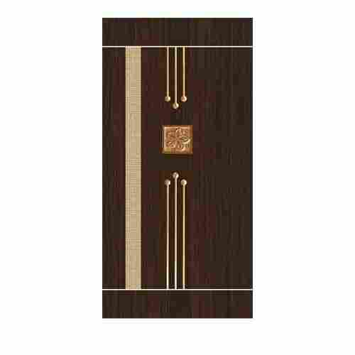Dark Brown 5-8 Feet Rectangular Shape Decorative Polished Designer Plywood Interior Door