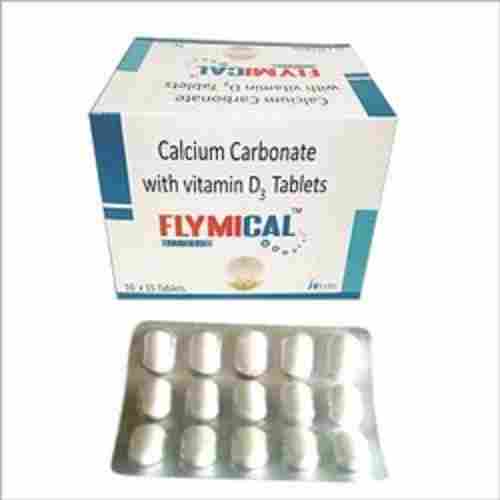 Flymical Calcium Carbonate Vitamin D3 Tablets