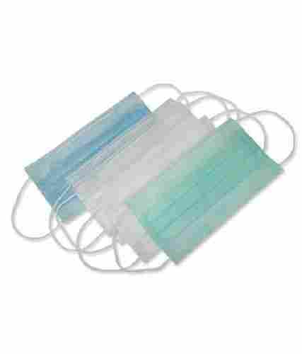 Hypoallergenic Elasticated Ear Loops Adustable Nose Wire Polypropylene Disposable Face Mask
