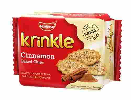 Sweet And Delicious With Mouth Watering Taste Krinkle Cinnamon Baked Chips