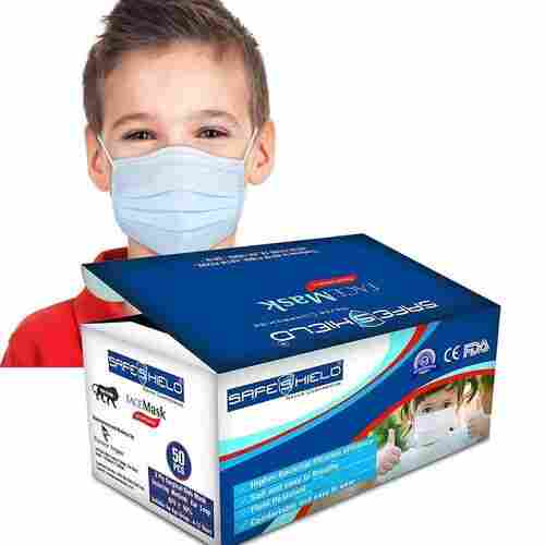 Disposable Light Weight And Breathable Blue Colour Non Woven Soft Face Mask