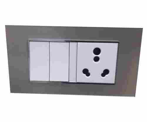 White 12 A Ip 55 Protection Level Electrical Pvc Modular Switch Boards