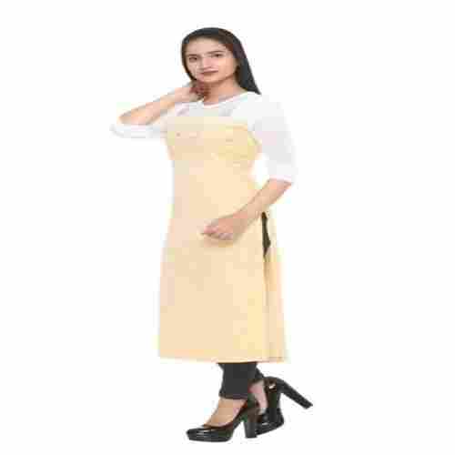 Comfortable And Washable Casual Wear Plain Cotton Kurti For Ladies