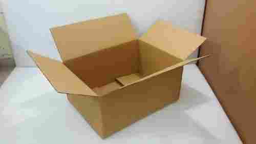 Brown Single Wall 3 Ply E Commerce Ready Made Corrugated Box For Storage Goods