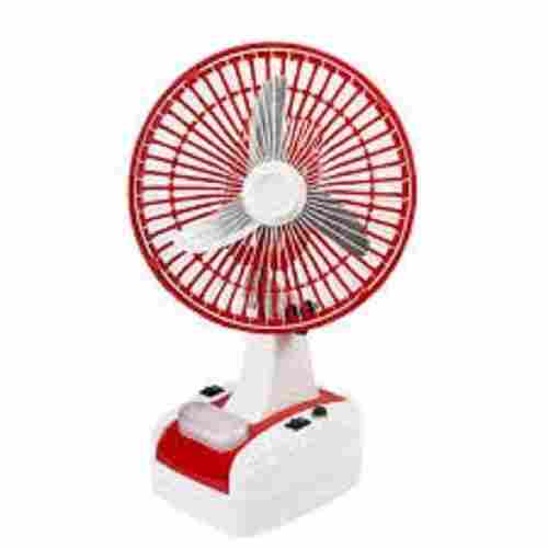 Globex 8-Inch Rechargeable 400 mm Ultra High Speed 3 Blade Table Fan With LED Lamp