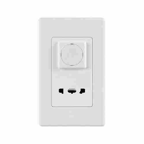 White Plastic 230 Voltage 2 Pin For Electric Fittings Shaver Socket