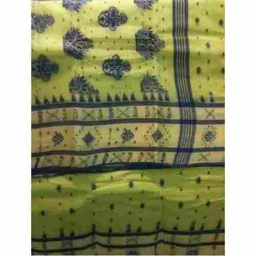 Perfect Special Occasion And Green Festive Wear Handloom Cotton Baluchari Saree For Ladies