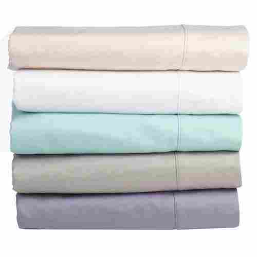 Plain Cotton Fabric Double Bedsheet With Super Soft And Breathable