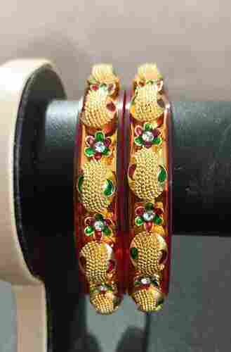 Kunjika Special Occasion Gold Plated Plastic Bangles