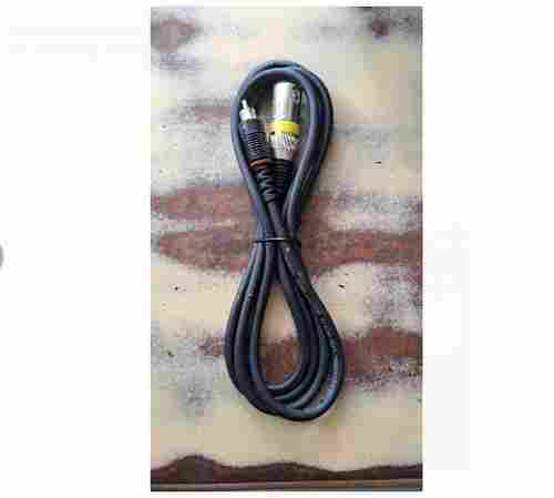 Black Pvc Coated Microphone Cable, Length 3 Meter For Transmitting Voice In Speaker