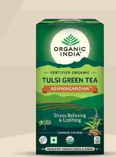 Healthy And Strong Taste Fresh Organic India Ashwagandha Tulsi Green Tea 