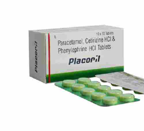 Paracetamol, Cetirizine Hci And Phenylephrine Hci Tablets