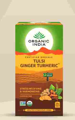 Tulsi Ginger Turmeric Tea Rich And Strong In Taste With 6 Month Shelf Life