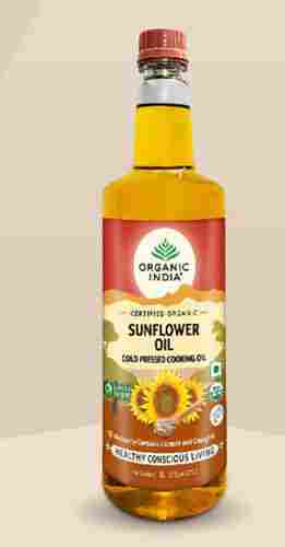 Yellow Organic India Sunflower Oil With 12 Month Shelf Life For Cooking