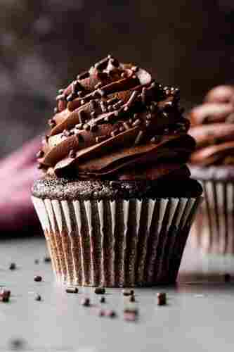 Delicious Flavour Tasty Fluffy Creamy And Yummy Chocolate Cup Cake