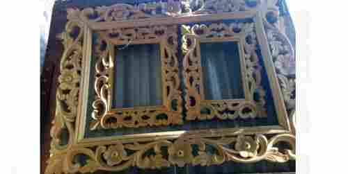 Rectangular Shaped Designer And Antique Carved Wooden Mirror Frame 