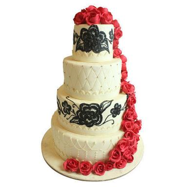 Cake Accessories 100 % Fresh And Pure Round Sweet Design Butterscotch Flavour Cake, For Wedding