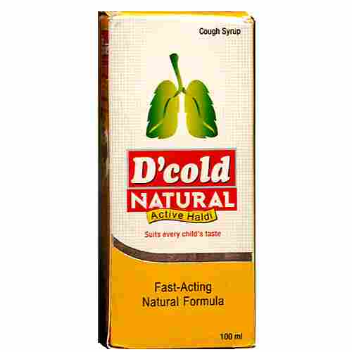 Liquid Form Natural Formula 100ml D Cold Natural Cough Syrup 
