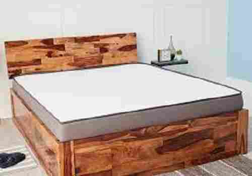 Long-Lasting And Comfortable Termite-Proof Brown Color Pure Wooden Double Bed For Home