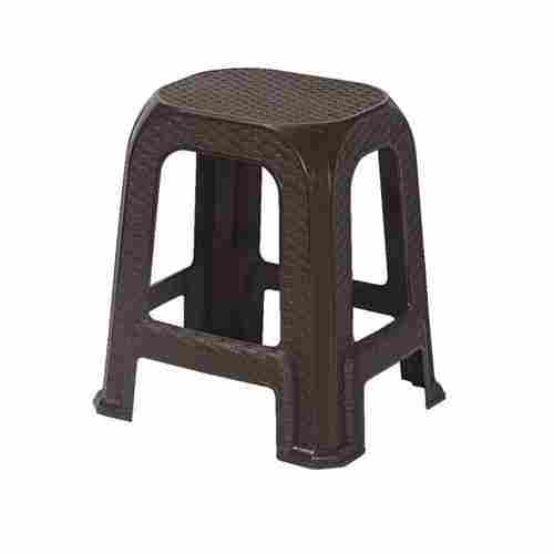 Comfortable Heavy Strong And Solid Brown Color Plastic Stool For Home And Office Use