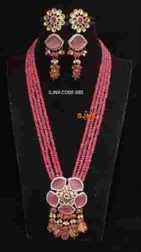 Copper Fancy Artificial Necklace Set For Women Jewellery Perfect For Wedding Use