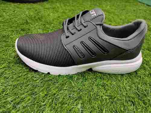 Highly Breathable Mens Sport Shoes In White And Grey Colour For Daily 