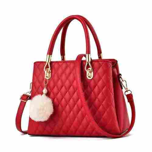 Beautiful And Stylish Red Color Leather Handbag
