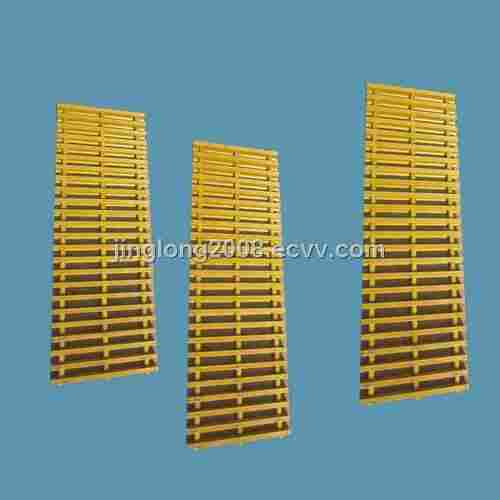 Fiberglass Pultrusion Gratings, Yellow Color, Used in Industry Which Need Anti Corrosion