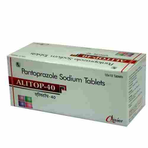 ALITOP-40 Pantoprazole Sodium Tablets, 10x10 Alu Alu Pack