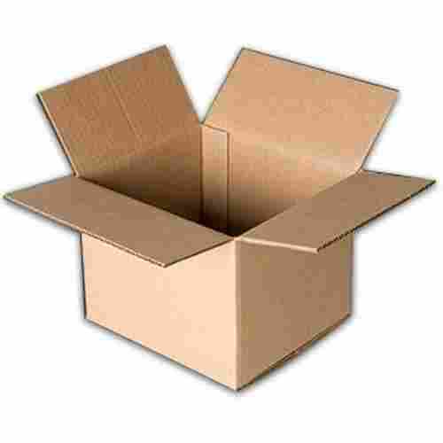 Durable Brown Color Square Corrugated Carton Box For Storing Items, 4-8 Inch