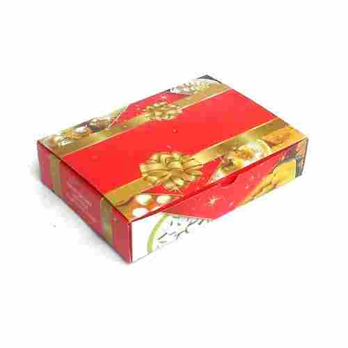 Paper Material Square Shape Red Sweet Packaging Box