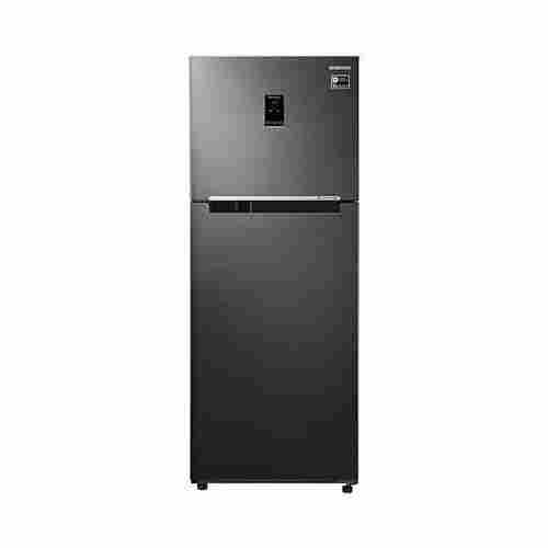 Low Power Consuming Black Samsung Double Door Refrigerator For Domestic Use