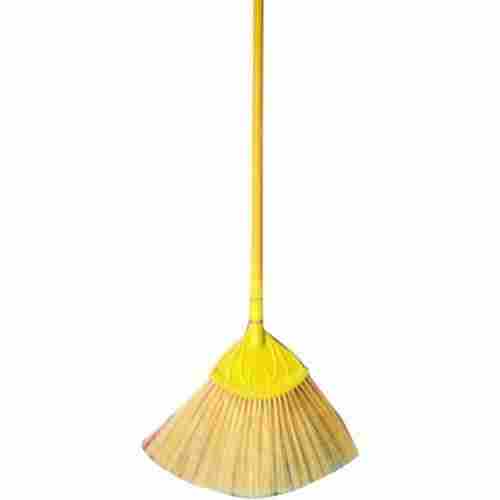 Dust Cleaning Long Handle Comfortable Use Yellow 22 Inch Plastic Floor Cleaning Broom 