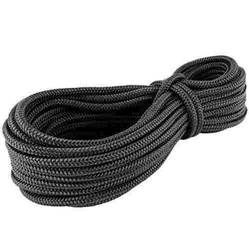 Flexible Light Weight Durable Stylish Weatherproof Black Cotton Length Braided Rope 