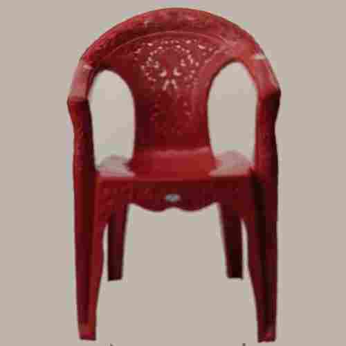  Arm Rest Strong And Solid Highly Durable Light Weight Red Plastic Chair