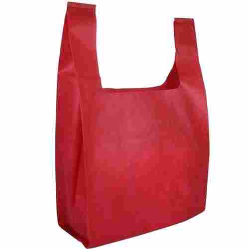 Recyclable Non Woven Red Color U Cut Bags