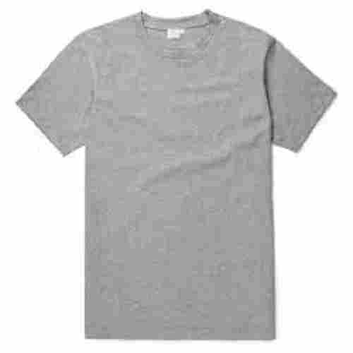 Short Sleeves And Round Neck Breathable Soft Cotton Mens Grey T Shirts