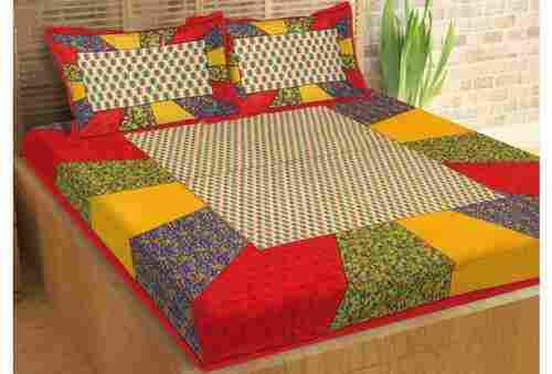 Designer Multicolor Traditional Queen 100% Cotton Bed Sheet
