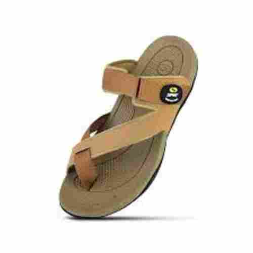 Men Soft Comfortable And Light Weight Leather Flip Flop Brown Chappal 
