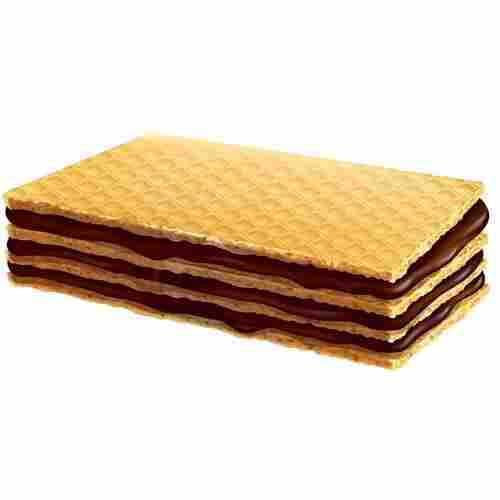 Thin, Flat, Light, And Dry Crisp Chocolate Flavoured Wafer 
