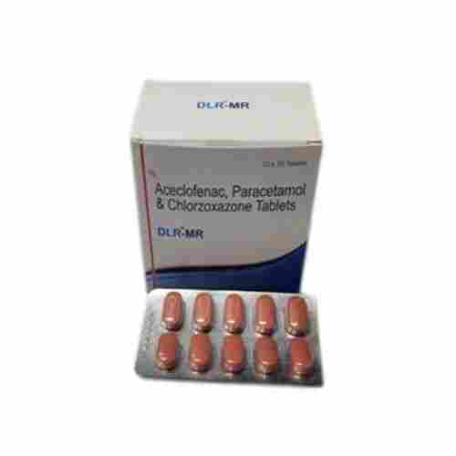 Aceclofenac, Paracetamol And Chlorzoxazone Tablets, 10 X 10 Tablets Pack