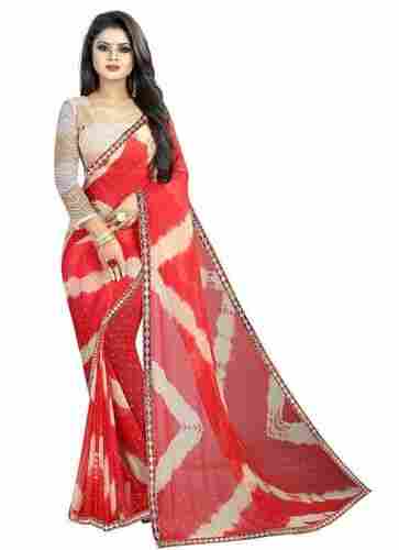Light-Weight Fancy Stylish Soft Pure Georgette Saree