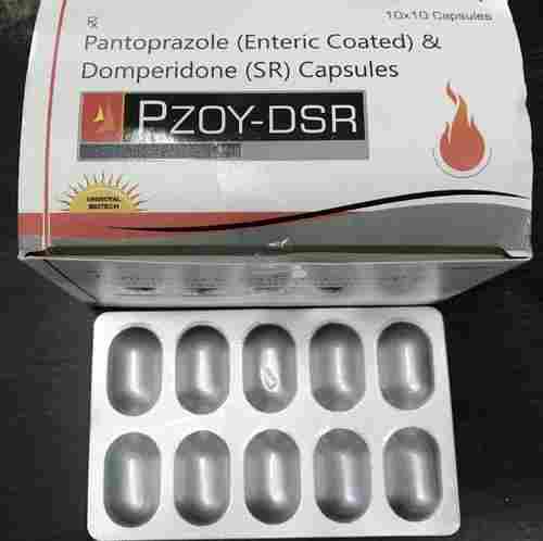 Pantoprazole Enteric Coated And Domperidone Sr Capsules, 10x10 Pack