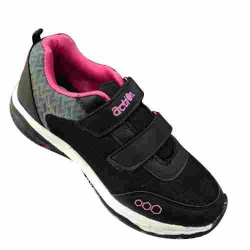 Lightweight Comfort Black And Grey Colour Ladies Running Sneakers Action Shoes