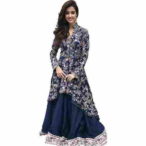 Traditional And Stylish Embroidery Indo Western Dress 