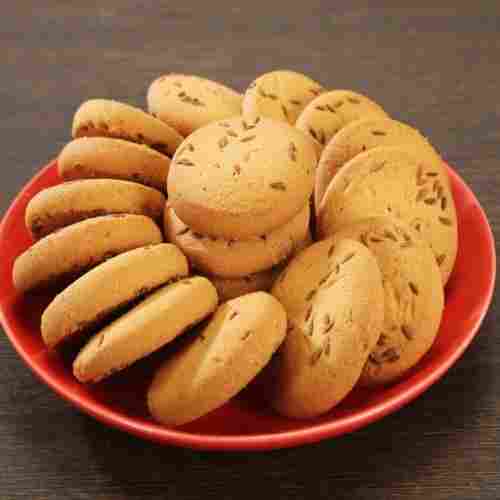 Hygienically Packed Honey Flavor Round Shape Fat Content 5% Salt And Sweet Jeera Cookies