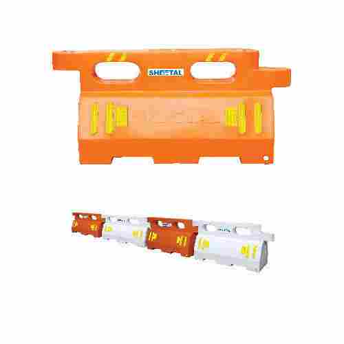 Unbreakable Orange Rectangle ABS Road Divider For Roadway Safety