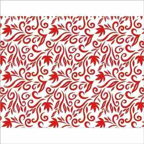 44 Inch Printed Non Woven Fabric, White And Red Colour, Wrinkle Free