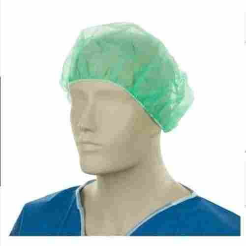 Green Disposable Non Woven Surgical Bouffant Cap 